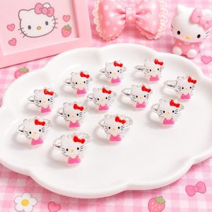 Nhẫn bạc hello kity cho bé