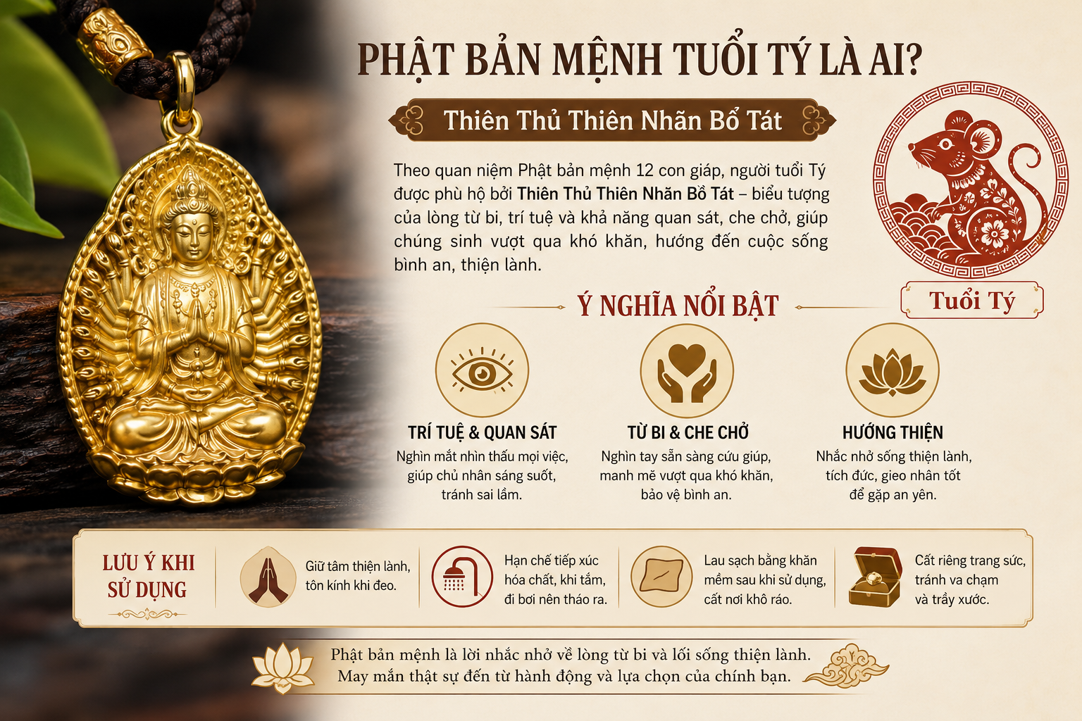 Phật bản mệnh tuổi Tý là ai?