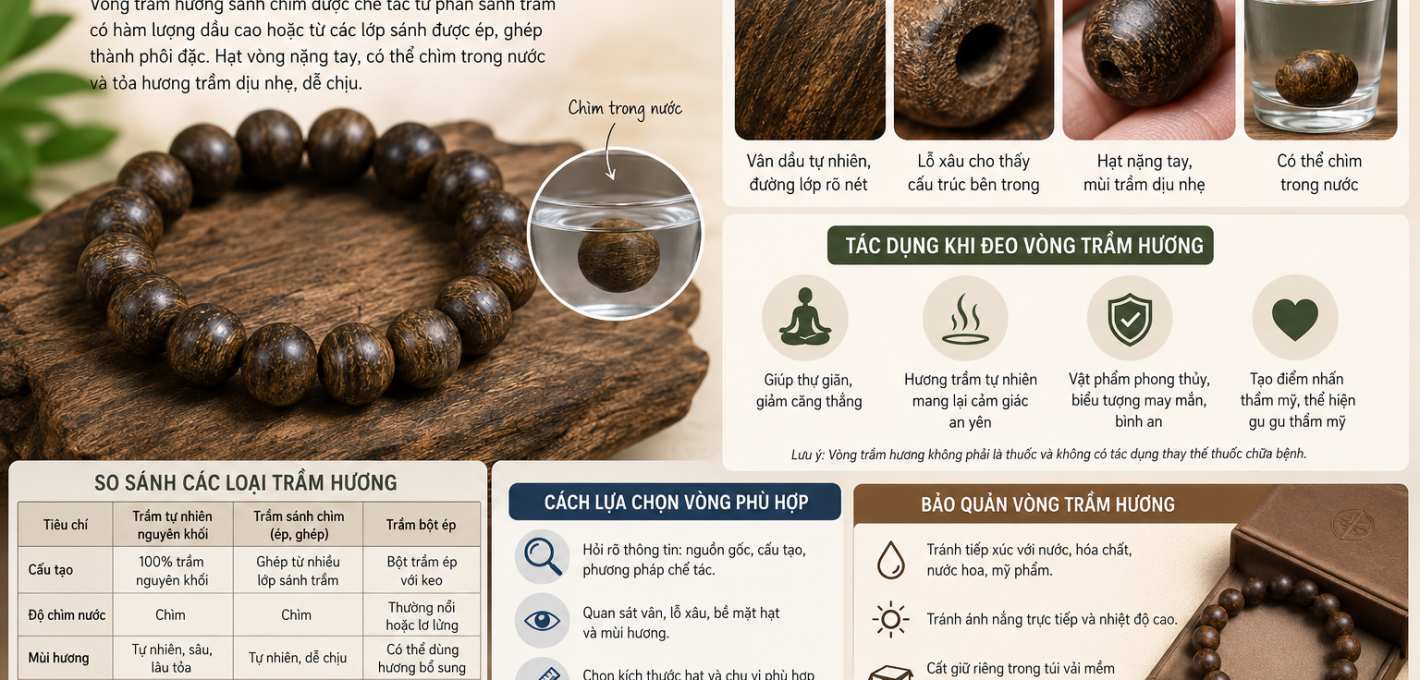 Vòng Trầm Hương Sánh Chìm Là Gì