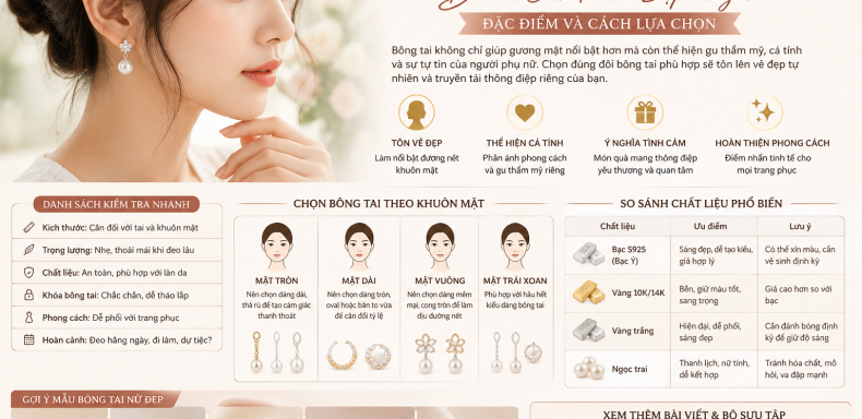Ý Nghĩa Đôi Bông Tai Nữ Đẹp Dành Cho Phái Đẹp là gì Đặc điểm và cách lựa chọn