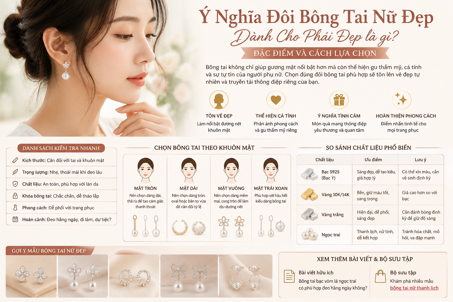 Ý Nghĩa Đôi Bông Tai Nữ Đẹp Dành Cho Phái Đẹp là gì? Đặc điểm và cách lựa chọn