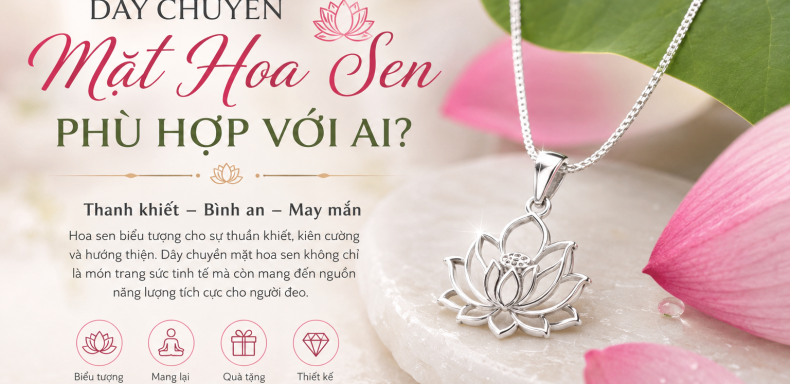 dây chuyền mặt hoa sen phù hợp với ai