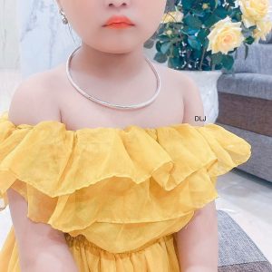 kiềng bạc đeo cổ cho trẻ