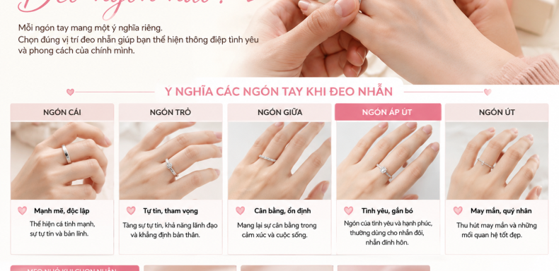 nhẫn người yêu tặng đeo ngón nào