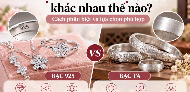 Bạc 925 và bạc ta khác nhau thế nào – cách phân biệt và lựa chọn